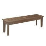 Banco Em Madeira Maciça 3 Lugares 140cm Churrasqueira Primavera Castanho