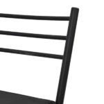 Banqueta Alta em Aço 75cm Preto Paris Metalnew - Imagem 5