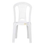 Cadeira de Jardim em Plástico 89x44cm Branco Atlântida Tramontina - Imagem 2