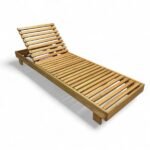 Espreguiçadeira De Piscina Reclinável De Madeira Maciça - Tropical Madeiral