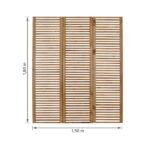 Biombo Ripado Pinus Tingido 1,50x1,80m Settis - Imagem 2