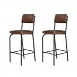 Banqueta Kit 2 Banquetas Embal Vintage Pretomarrom - Art Panta