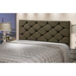 Cabeceira Box Queen Estofada Marrom Castor Aruba - Imagem 2