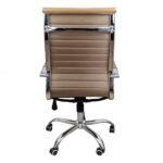 Cadeira Presidente Escritório Esteirinha Boston Eames Alta - Bege - Imagem 3