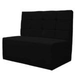 Canto Alemão Confortável Para Apartamento Cozinha E Restaurantes Veludo Preto - Imagem 2