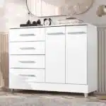 Comoda Gisele 4 Gavetas 2 Portas - Imagem 3