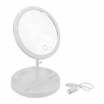 Espelho Para Maquiagem Dobrável Com Led E Zoom 4264BR