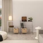 Estante de Metal Aço Cromado com 3 Prateleiras Line Aramada 90x90x35cm 150kg Spaceo - Imagem 3