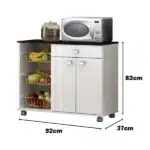 Fruteira Isis Com Rodinhas 2 Portas 1 Gav. - Imagem 2