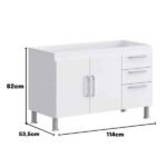 Gabinete De Pia Gemeos 1,20m - Imagem 2