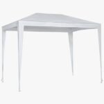 Gazebo Aço Polietileno Branco 2,44x1,95x2,95m Sero Naterial