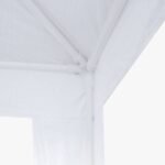 Gazebo Aço Polietileno Branco 2,44x1,95x2,95m Sero Naterial - Imagem 3