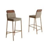 Kit 2 Banquetas Altas Duo Carraro Areia E Rosê