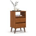 Mesa De Cabeceira Retrô Roma Freijó - Ej Móveis