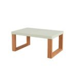 Mesa De Centro 67cm X 30cm Industrial Freijo Off White