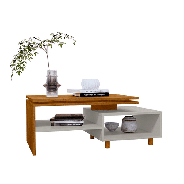Mesa De Centro Lima Naturalleoff White - Bechara Móveis Mesa De Centro Lima Naturalleoff White - Bechara Móveis - Imagem 1