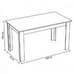 Mesa De Jantar 4 Lugares Mara Mel/nude - Viero Móveis - Imagem 2