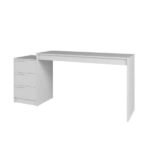 Mesa Escrivaninha 3 Gavetas Branco - Brv - Imagem 2