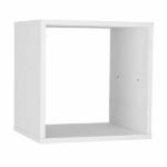 Nicho Modular 30x35cm Madeira Branco Spaceo KUB
