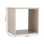 Nicho Modular 30x35cm Madeira Carvalho Spaceo KUB - Imagem 3