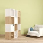 Nicho Modular 30x35cm Madeira Carvalho Spaceo KUB - Imagem 2