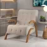 Poltrona 65cm Veludo Bari Viero Móveis - Imagem 3