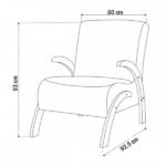 Poltrona Cecilia Melveludo Terracota - Viero Móveis - Imagem 3