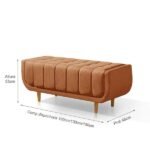 Recamier Alemanha 1,50m Com Base Madeira Linho Sofatec - Imagem 3