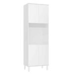 Torre Quente MDP Branco com 4 Portas 70x210x47cm Dora Luciane